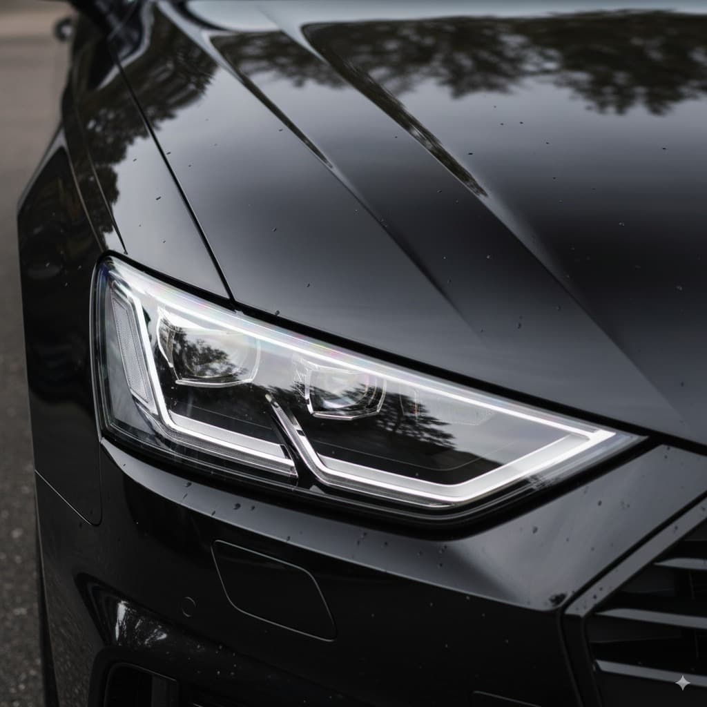 Polished Porsche wheel close-up